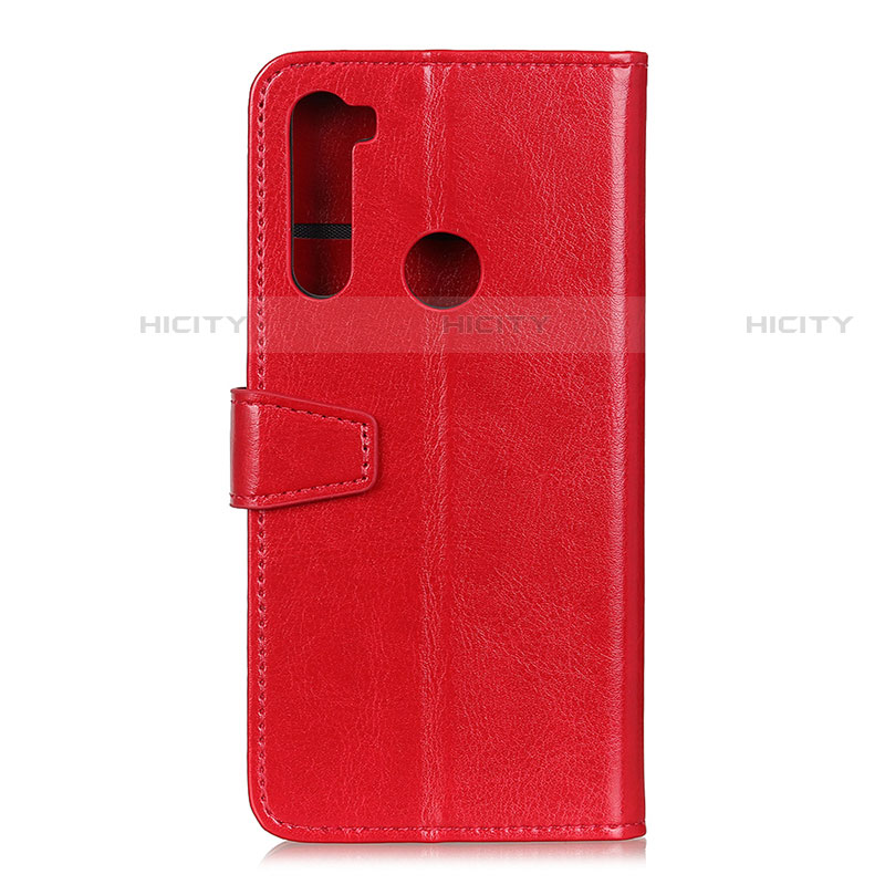 Funda de Cuero Cartera con Soporte Carcasa A06D para Motorola Moto One Fusion Plus Rojo