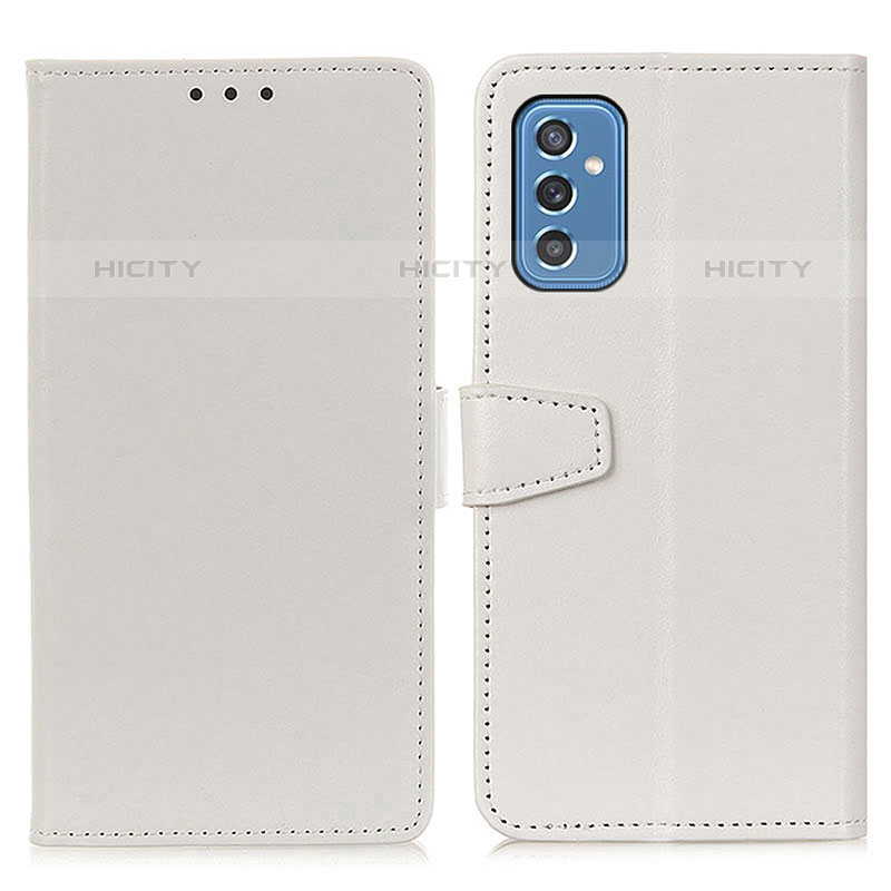 Funda de Cuero Cartera con Soporte Carcasa A06D para Samsung Galaxy M52 5G Blanco