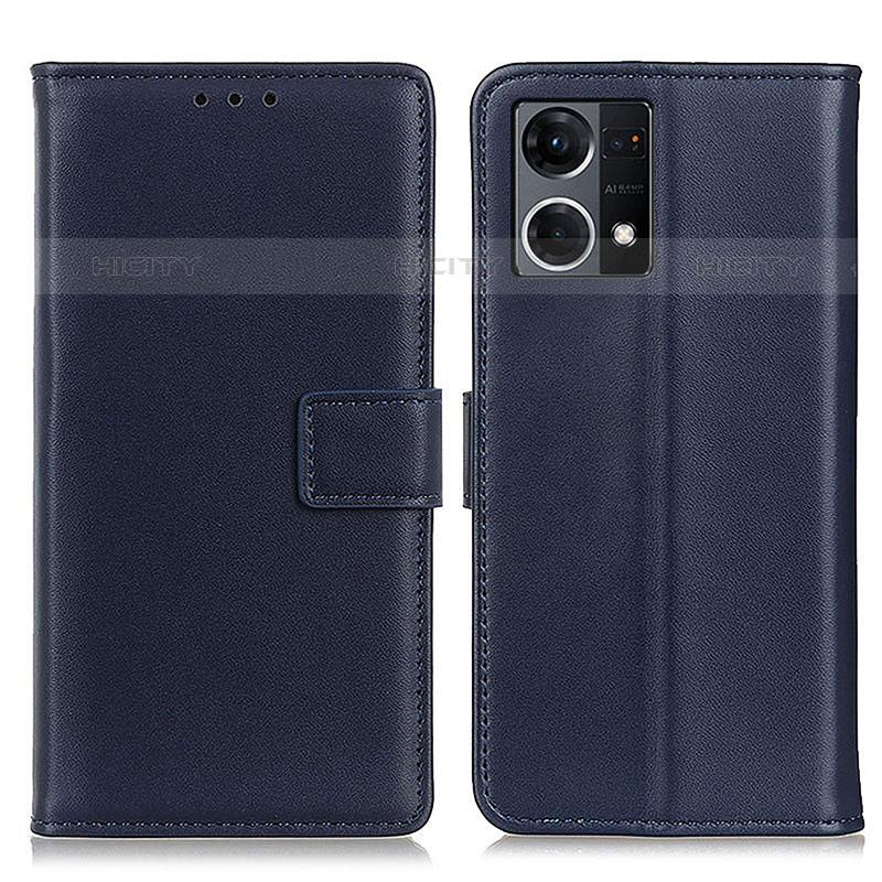 Funda de Cuero Cartera con Soporte Carcasa A08D para Oppo Reno7 4G