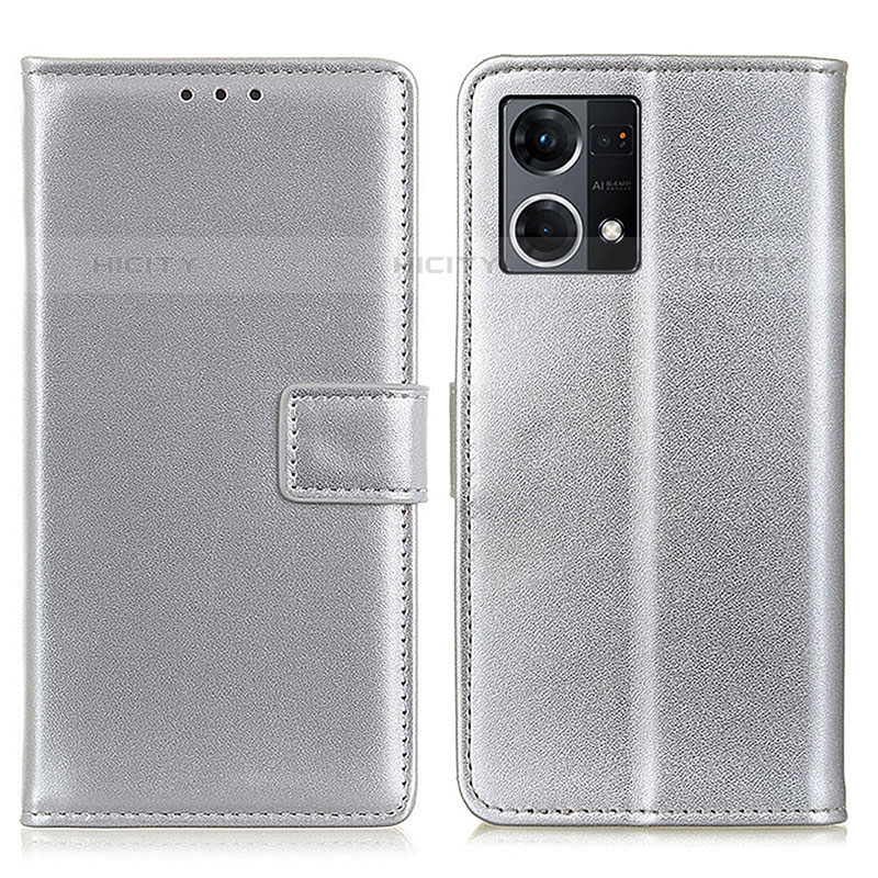 Funda de Cuero Cartera con Soporte Carcasa A08D para Oppo Reno7 4G