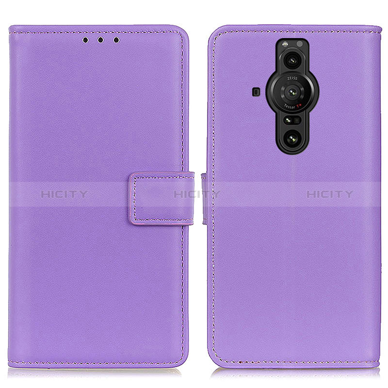 Funda de Cuero Cartera con Soporte Carcasa A08D para Sony Xperia PRO-I