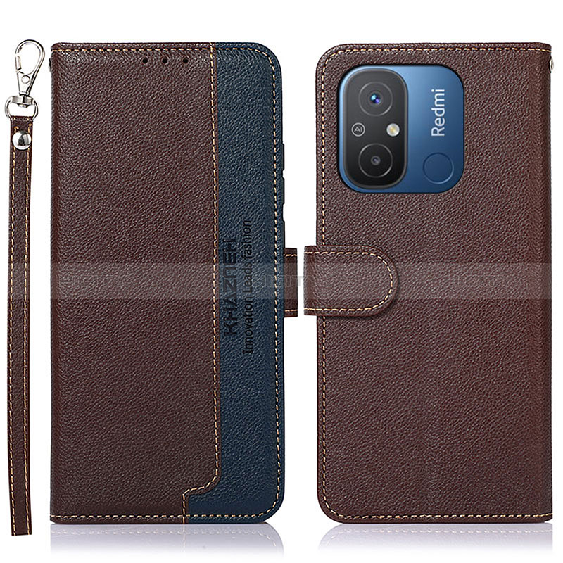 Funda de Cuero Cartera con Soporte Carcasa A09D para Xiaomi Redmi 12C 4G