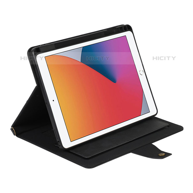 Funda de Cuero Cartera con Soporte Carcasa AD1 para Apple iPad 10.2 (2020)