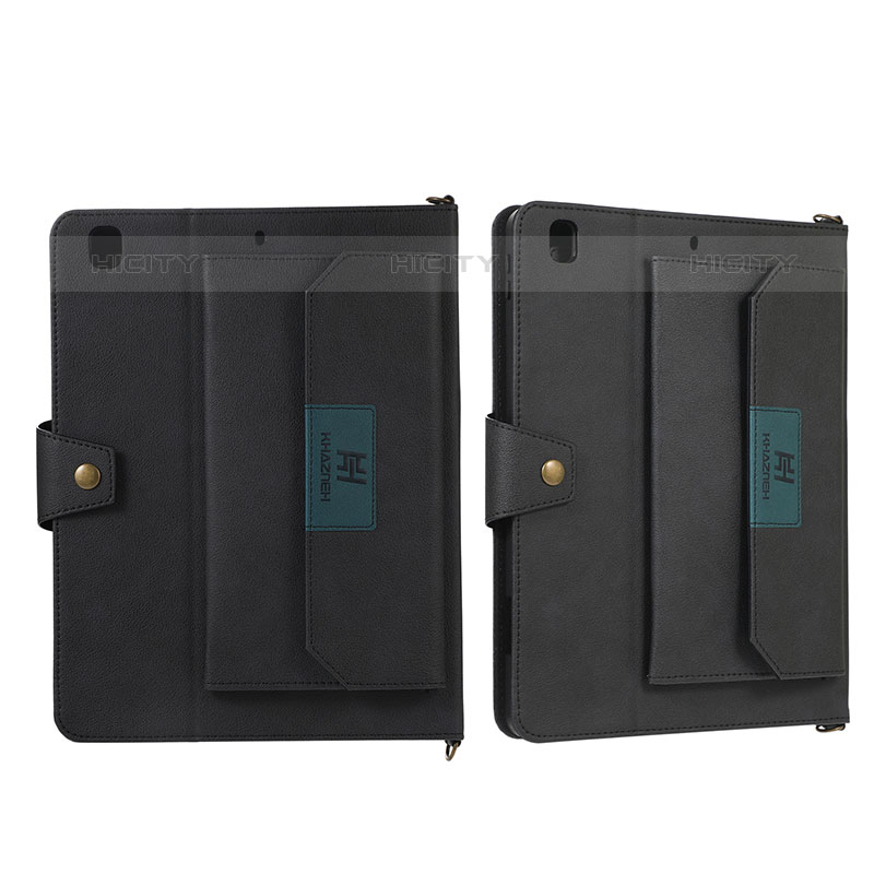 Funda de Cuero Cartera con Soporte Carcasa AD1 para Apple iPad 10.2 (2020) Negro