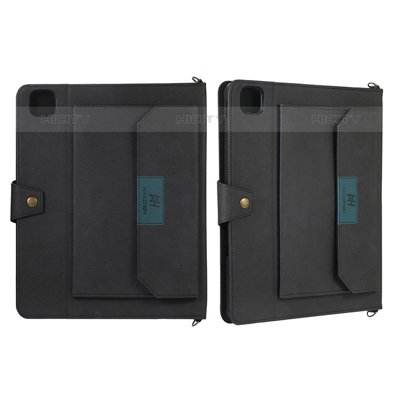 Funda de Cuero Cartera con Soporte Carcasa AD1 para Apple iPad Pro 12.9 (2020)