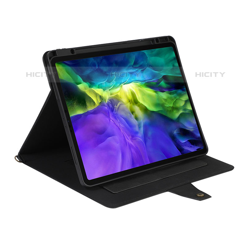 Funda de Cuero Cartera con Soporte Carcasa AD1 para Apple iPad Pro 12.9 (2020)