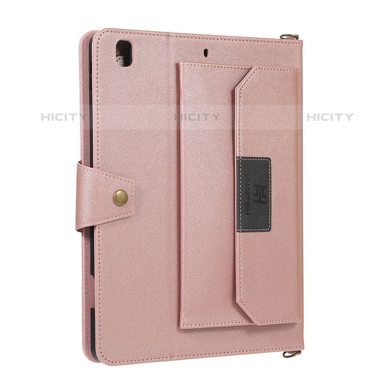 Funda de Cuero Cartera con Soporte Carcasa AD1 para Apple iPad Pro 9.7 Oro Rosa