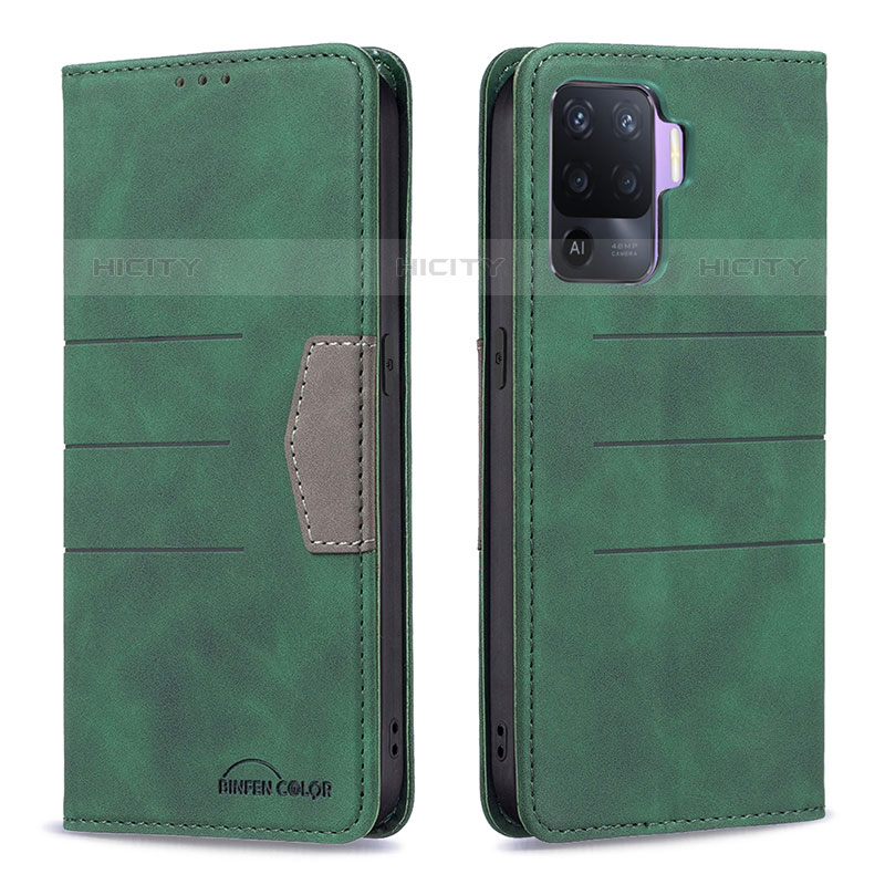 Funda de Cuero Cartera con Soporte Carcasa B01F para Oppo Reno5 Lite
