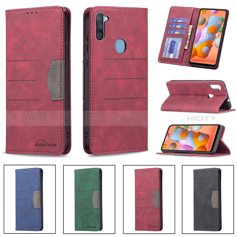 Funda de Cuero Cartera con Soporte Carcasa B01F para Samsung Galaxy A11