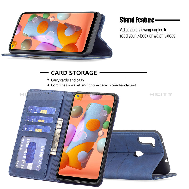 Funda de Cuero Cartera con Soporte Carcasa B01F para Samsung Galaxy M11