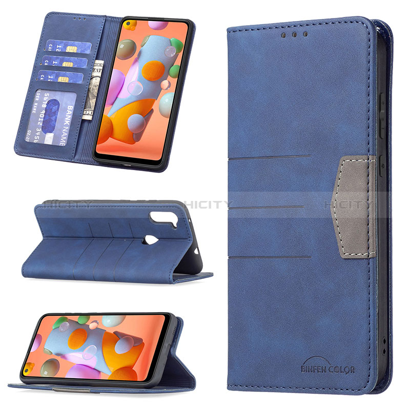 Funda de Cuero Cartera con Soporte Carcasa B01F para Samsung Galaxy M11