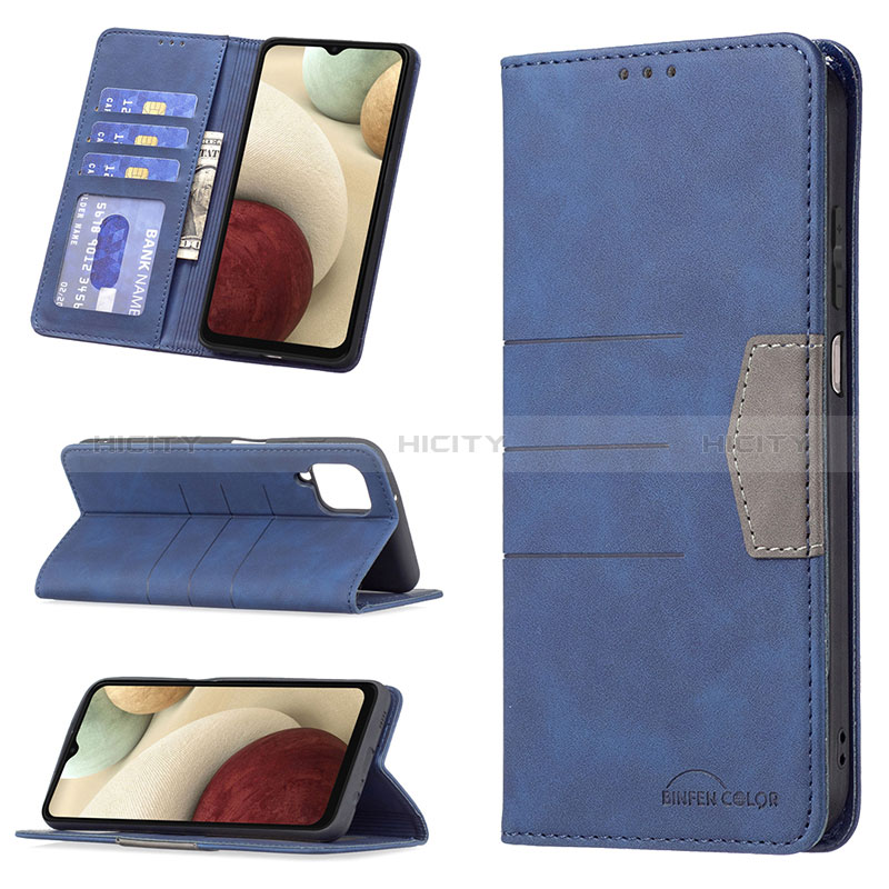 Funda de Cuero Cartera con Soporte Carcasa B01F para Samsung Galaxy M12