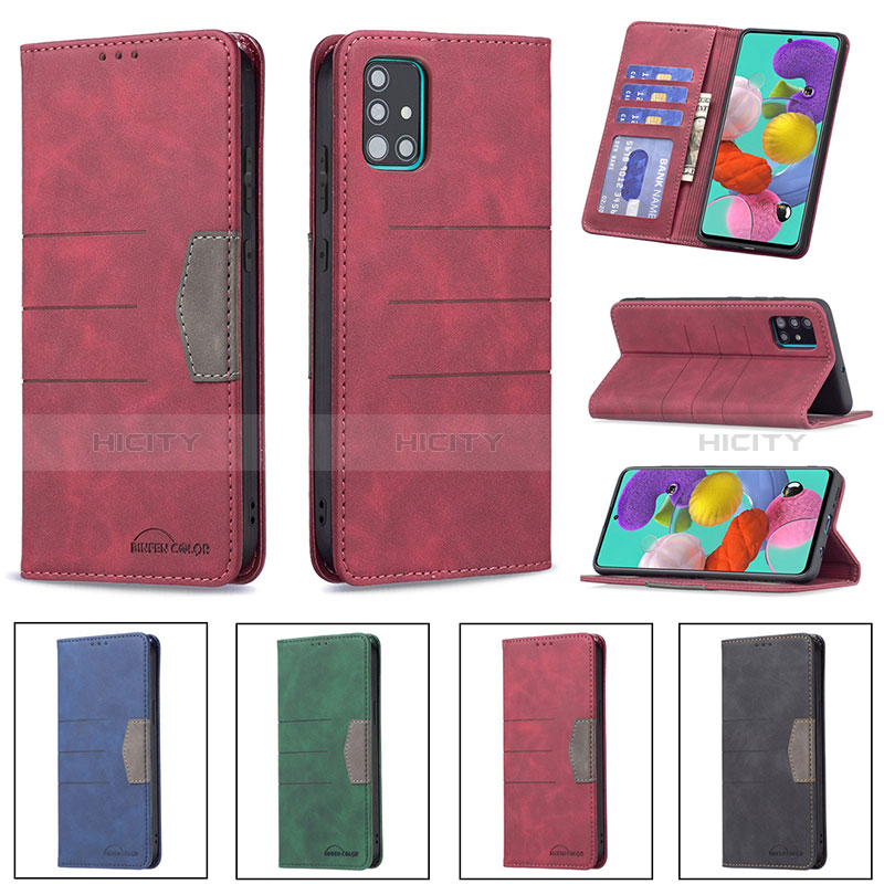 Funda de Cuero Cartera con Soporte Carcasa B01F para Samsung Galaxy M40S