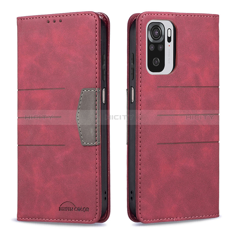 Funda de Cuero Cartera con Soporte Carcasa B01F para Xiaomi Redmi Note 10 4G