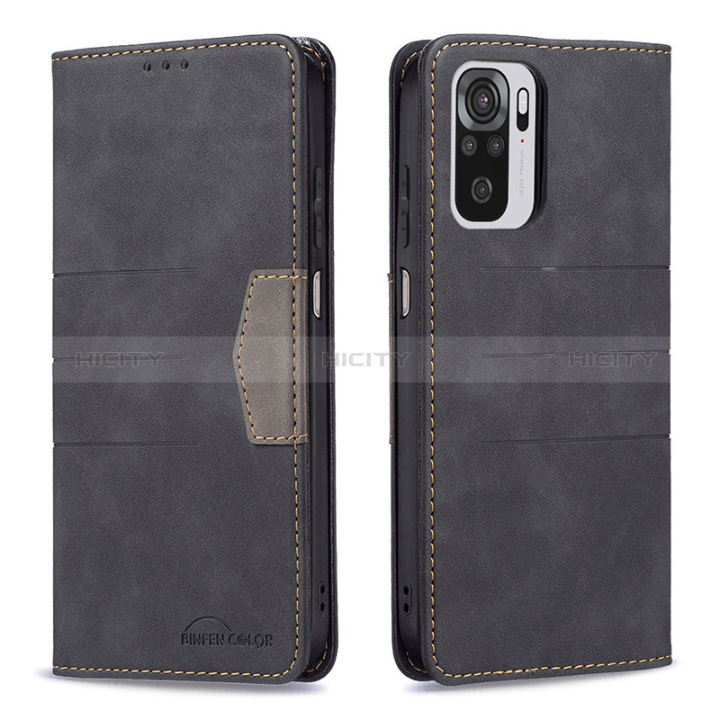 Funda de Cuero Cartera con Soporte Carcasa B01F para Xiaomi Redmi Note 10 4G