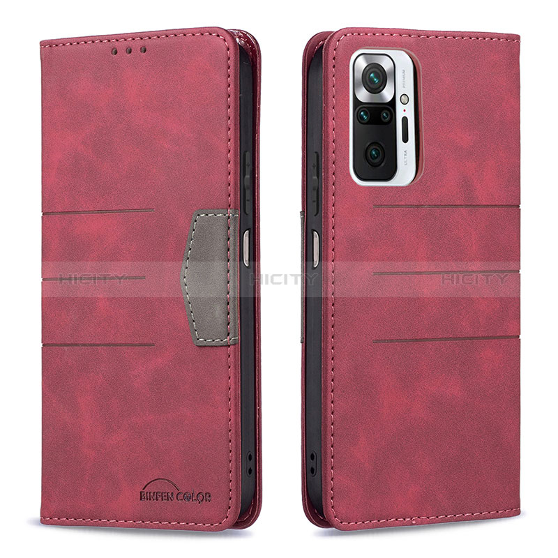 Funda de Cuero Cartera con Soporte Carcasa B01F para Xiaomi Redmi Note 10 Pro 4G