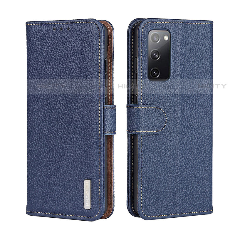 Funda de Cuero Cartera con Soporte Carcasa B01H para Motorola Moto G Stylus (2021) Azul