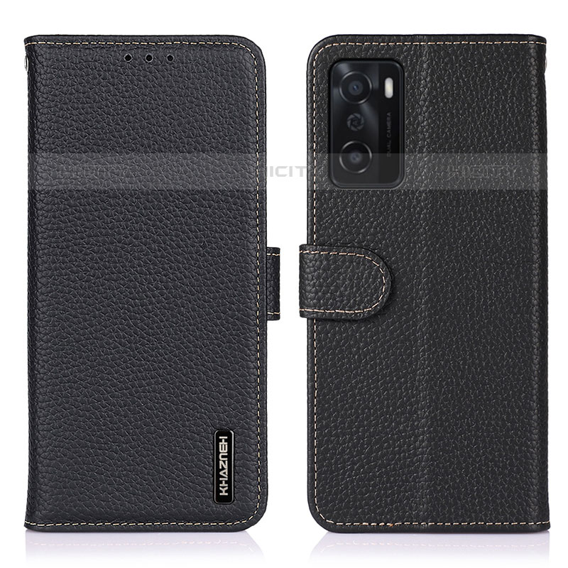 Funda de Cuero Cartera con Soporte Carcasa B01H para Oppo A55S 5G