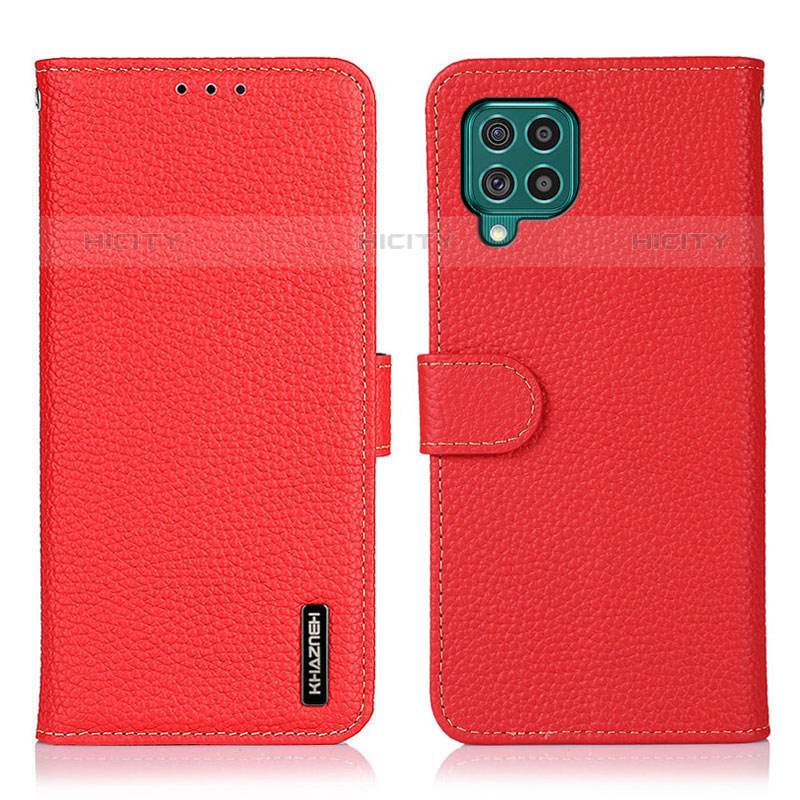 Funda de Cuero Cartera con Soporte Carcasa B01H para Samsung Galaxy M62 4G Rojo