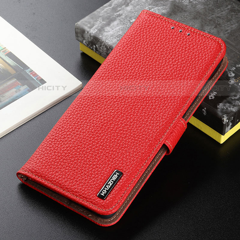 Funda de Cuero Cartera con Soporte Carcasa B01H para Xiaomi Mi 12 Ultra 5G Rojo