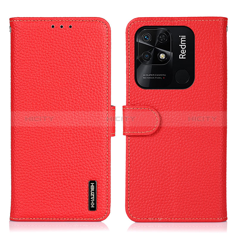 Funda de Cuero Cartera con Soporte Carcasa B01H para Xiaomi Redmi 10 India