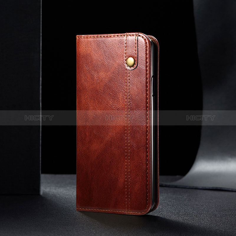 Funda de Cuero Cartera con Soporte Carcasa B01S para Samsung Galaxy F12 Marron