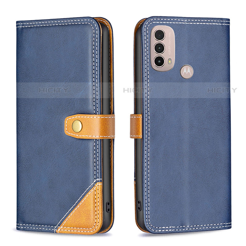 Funda de Cuero Cartera con Soporte Carcasa B02F para Motorola Moto E40