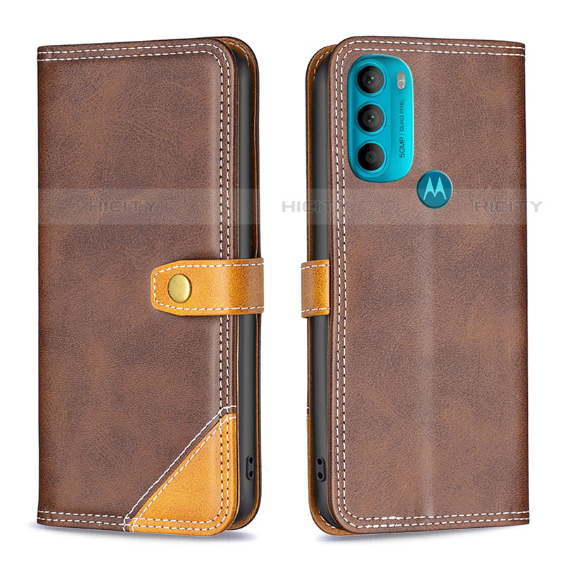 Funda de Cuero Cartera con Soporte Carcasa B02F para Motorola Moto G71 5G