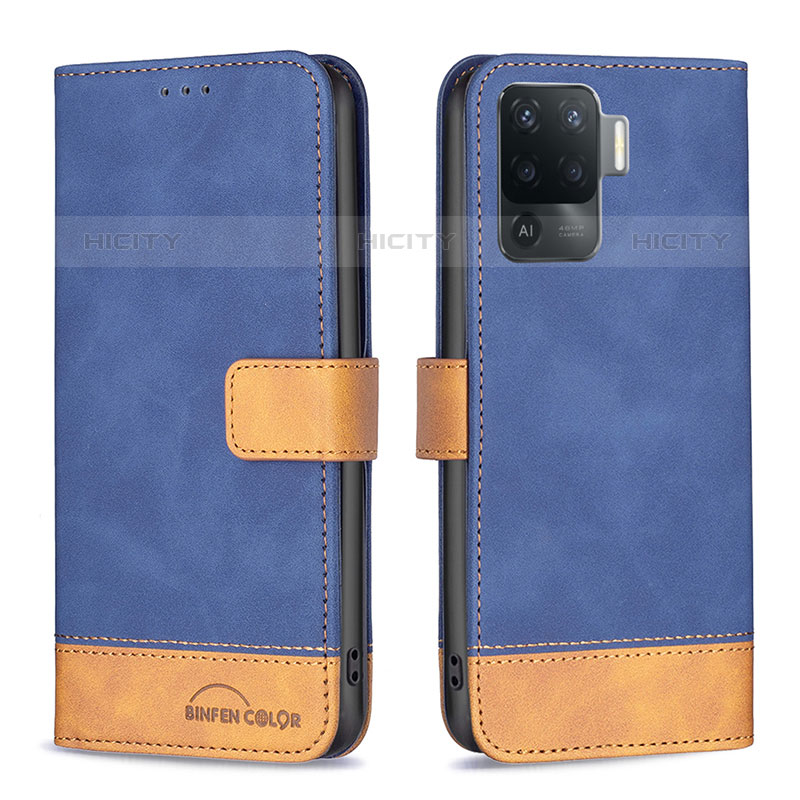 Funda de Cuero Cartera con Soporte Carcasa B02F para Oppo A94 4G