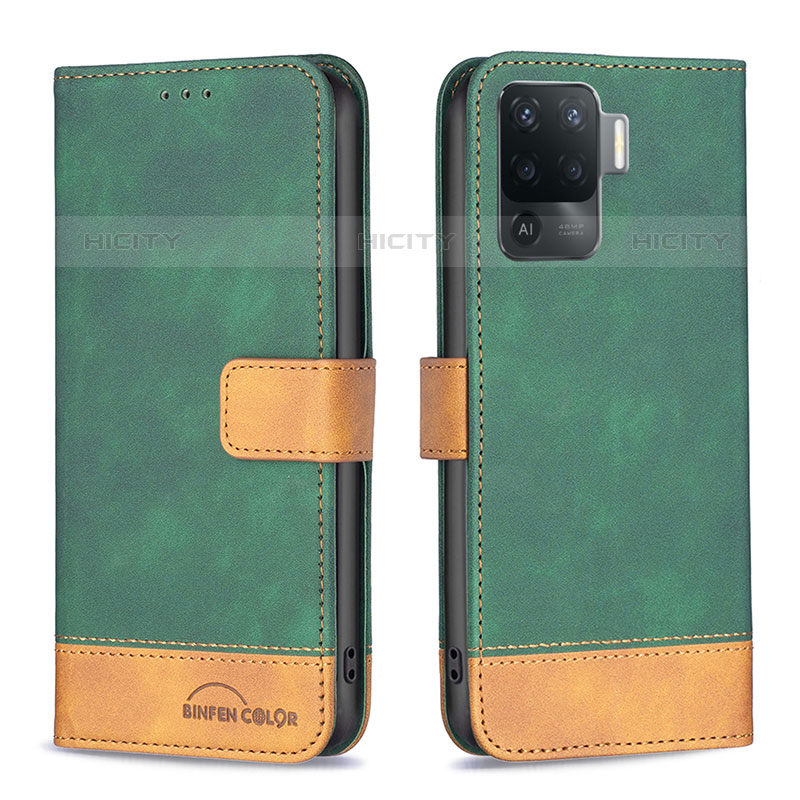 Funda de Cuero Cartera con Soporte Carcasa B02F para Oppo A94 4G