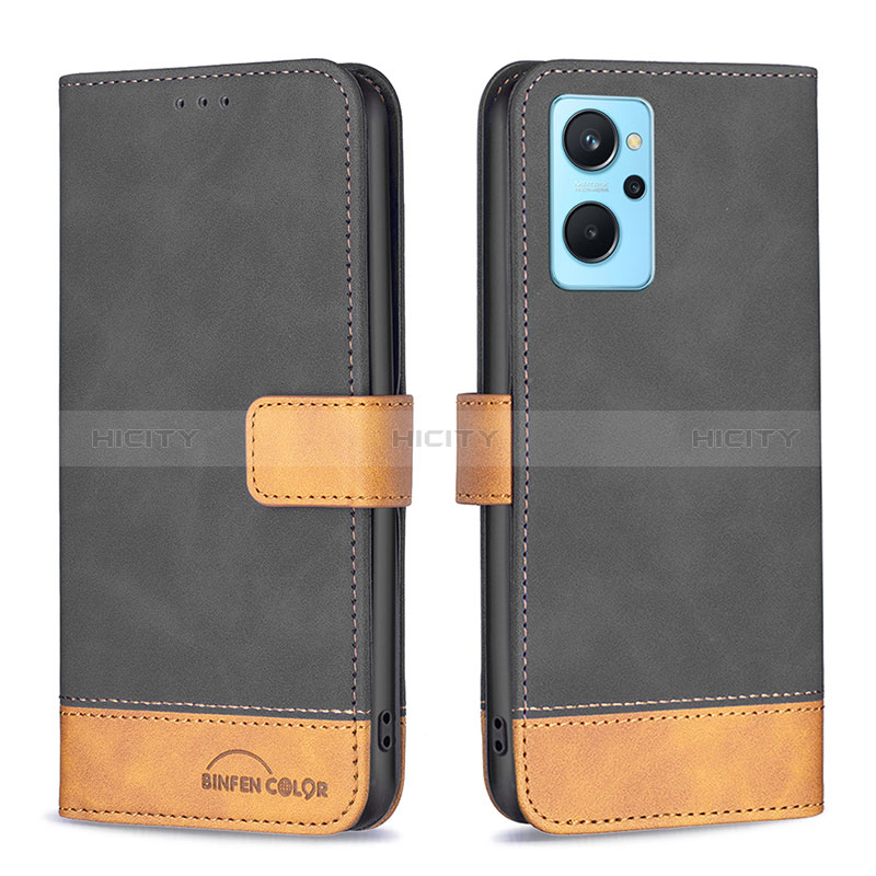 Funda de Cuero Cartera con Soporte Carcasa B02F para Realme 9i 4G