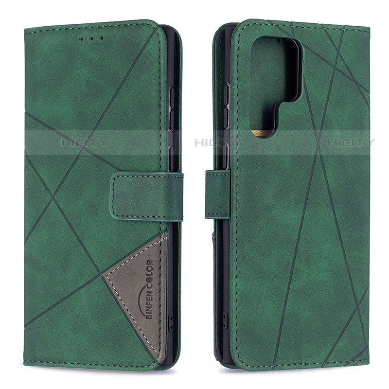 Funda de Cuero Cartera con Soporte Carcasa B02F para Samsung Galaxy S23 Ultra 5G
