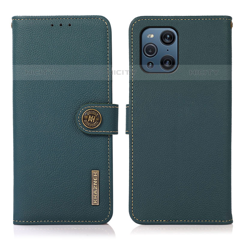 Funda de Cuero Cartera con Soporte Carcasa B02H para Oppo Find X3 Pro 5G