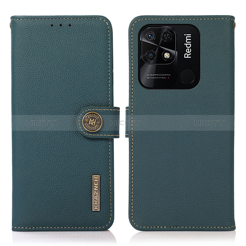 Funda de Cuero Cartera con Soporte Carcasa B02H para Xiaomi Redmi 10 India