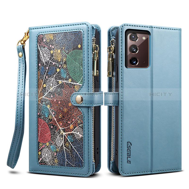 Funda de Cuero Cartera con Soporte Carcasa B02S para Samsung Galaxy Note 20 5G