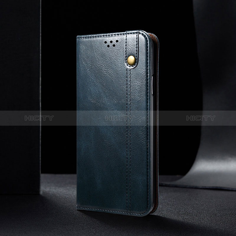 Funda de Cuero Cartera con Soporte Carcasa B02S para Xiaomi Redmi Note 10 Pro Max Azul