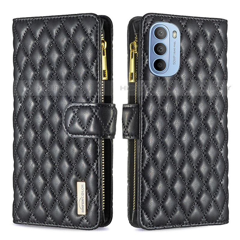 Funda de Cuero Cartera con Soporte Carcasa B03F para Motorola Moto G31