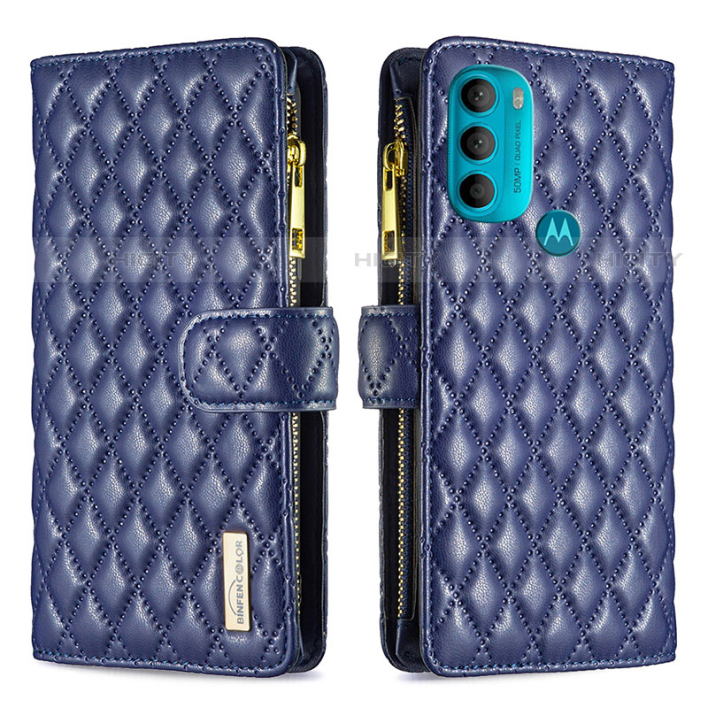 Funda de Cuero Cartera con Soporte Carcasa B03F para Motorola Moto G71 5G