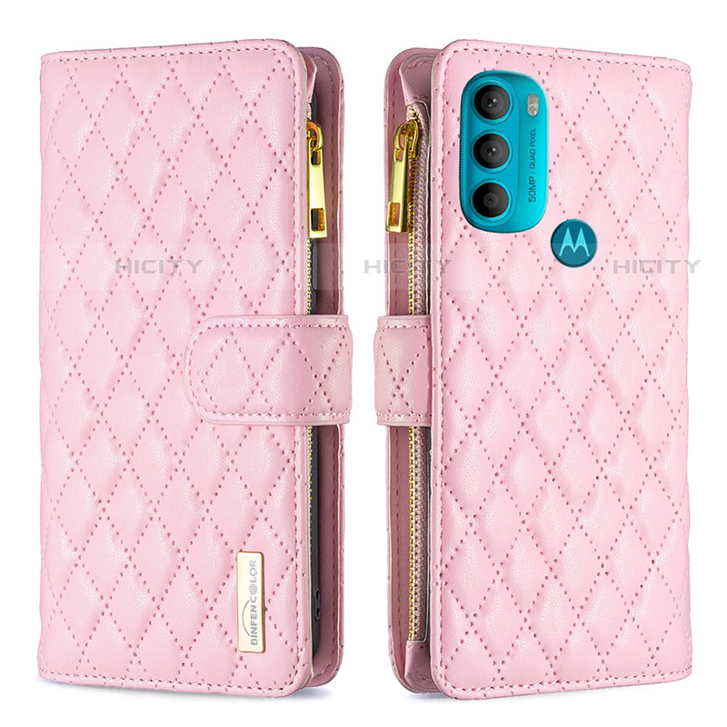 Funda de Cuero Cartera con Soporte Carcasa B03F para Motorola Moto G71 5G