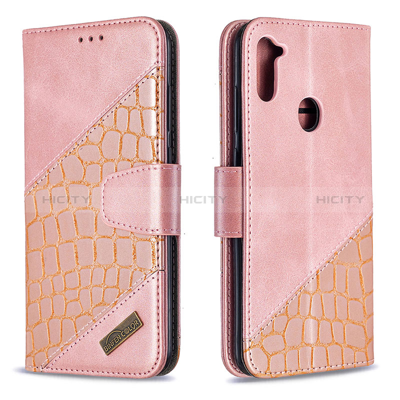 Funda de Cuero Cartera con Soporte Carcasa B03F para Samsung Galaxy A11