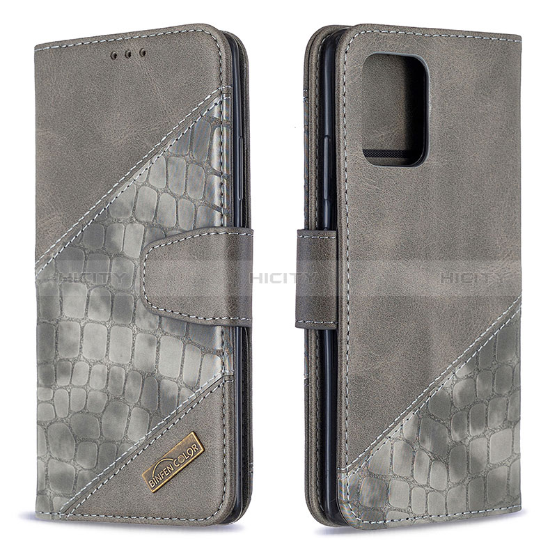 Funda de Cuero Cartera con Soporte Carcasa B03F para Samsung Galaxy A91