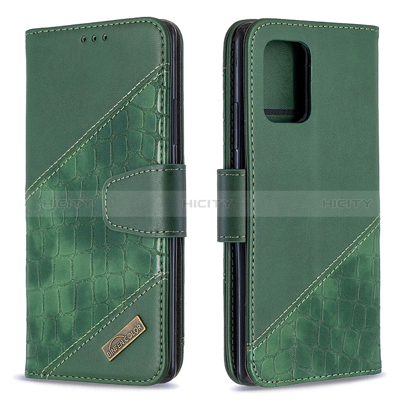 Funda de Cuero Cartera con Soporte Carcasa B03F para Samsung Galaxy A91