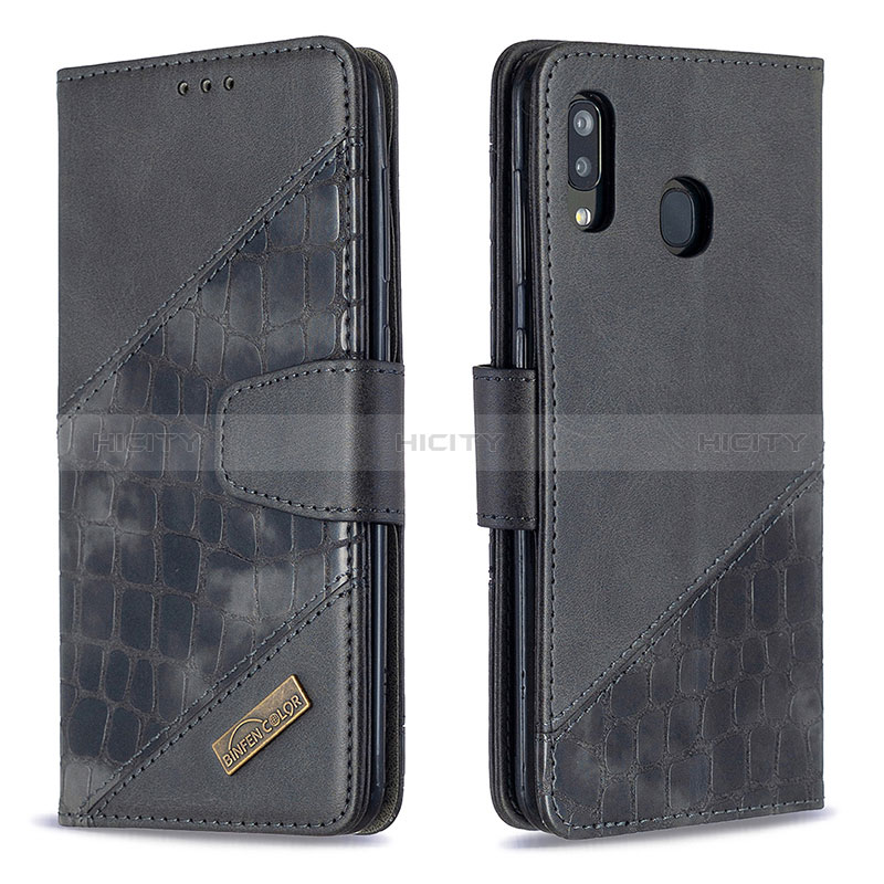 Funda de Cuero Cartera con Soporte Carcasa B03F para Samsung Galaxy M10S