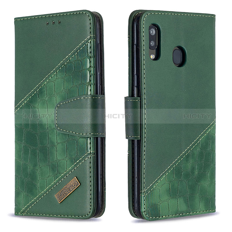 Funda de Cuero Cartera con Soporte Carcasa B03F para Samsung Galaxy M10S