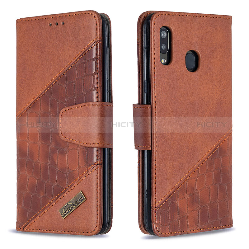 Funda de Cuero Cartera con Soporte Carcasa B03F para Samsung Galaxy M10S