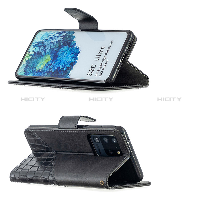 Funda de Cuero Cartera con Soporte Carcasa B03F para Samsung Galaxy S20 Ultra