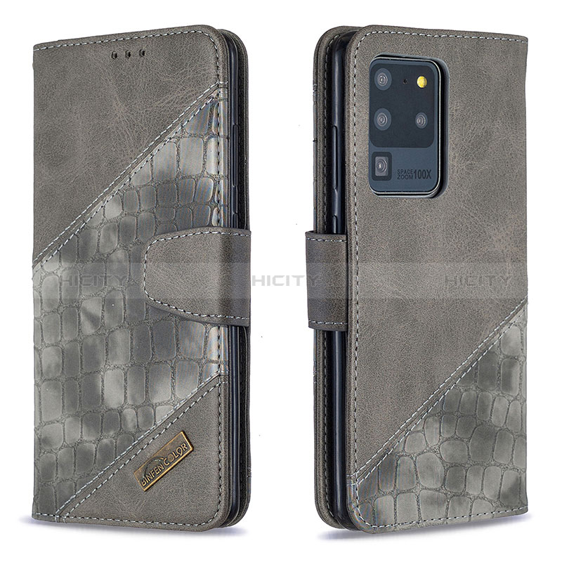 Funda de Cuero Cartera con Soporte Carcasa B03F para Samsung Galaxy S20 Ultra