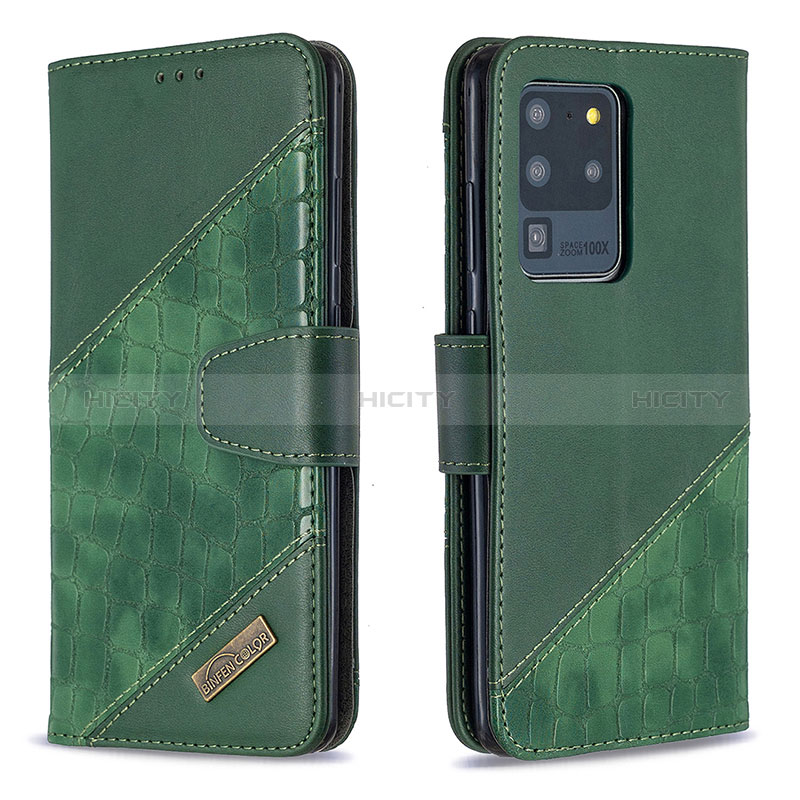 Funda de Cuero Cartera con Soporte Carcasa B03F para Samsung Galaxy S20 Ultra