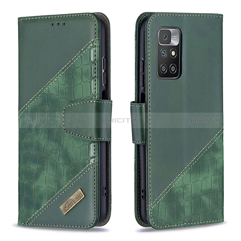 Funda de Cuero Cartera con Soporte Carcasa B03F para Xiaomi Redmi 10 4G