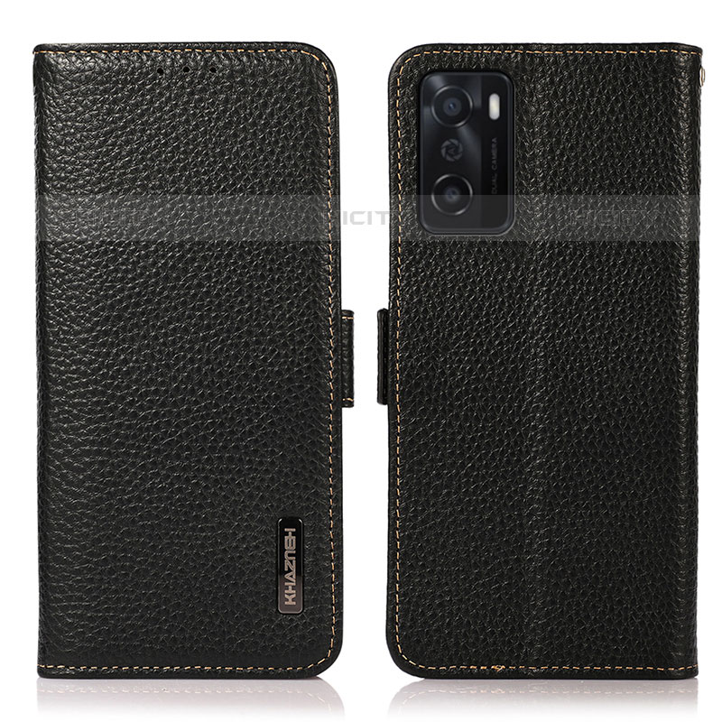 Funda de Cuero Cartera con Soporte Carcasa B03H para Oppo A55S 5G